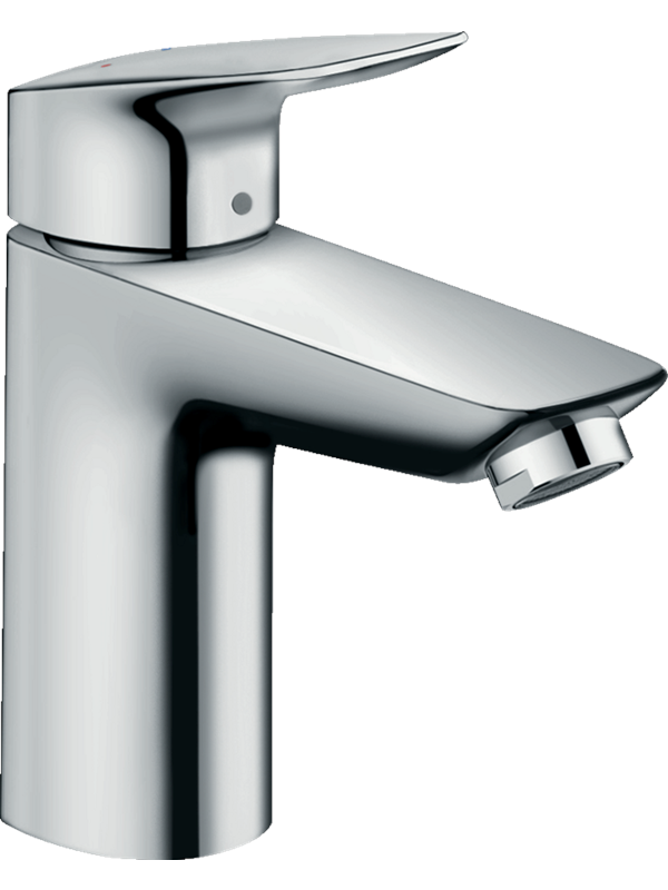 Hansgrohe logis single lever basin mixer 100 with push-open