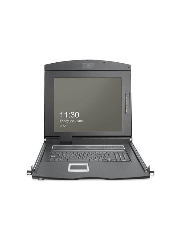 19" DIGITUS DS-72221-2GE - KVM console - Full HD (1080p) - 19"