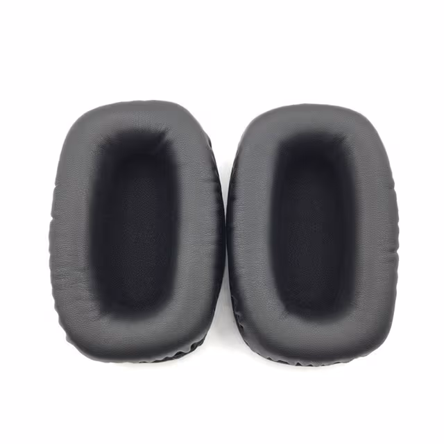 2 stk. øreputer erstatning kompatibel med Beyerdynamic DT108 DT109 DT100 DT102 hodetelefoner - Svart PU-skinn og minneskum