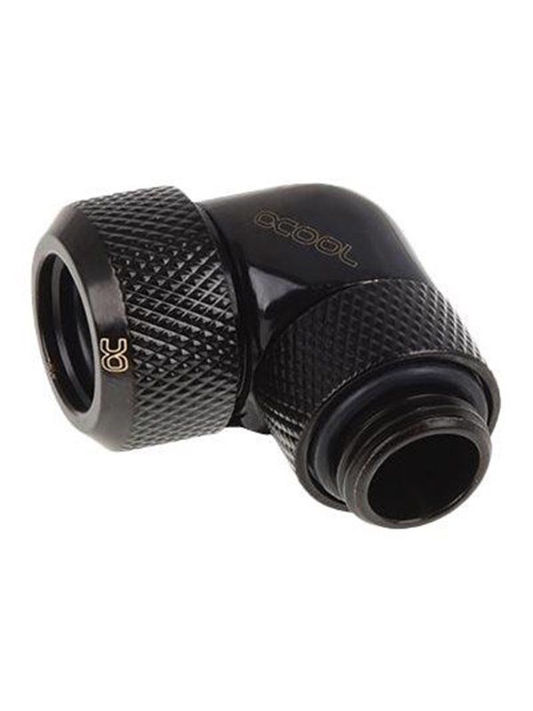 Alphacool Eiszapfen 13 mm HardTube compression fitting 90° rotatable G1/4 - liquid cooling system compression angled fitting