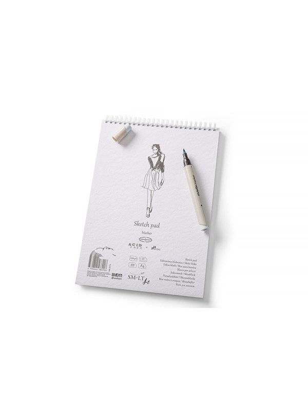 SMLT Drawing pad MARKER paper. A4. 100g.