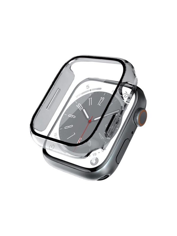 CRONG Hybrid Watch Case - Case with Glass for Apple Watch 41mm (Clear)