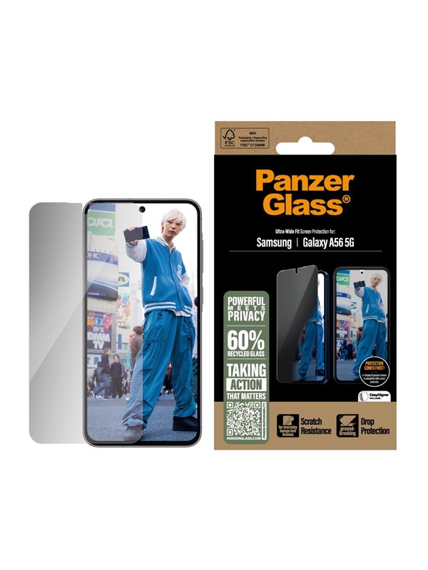 PanzerGlass Privacy Screen Protector Samsung Galaxy A56 5G | Ultra-Wide Fit
