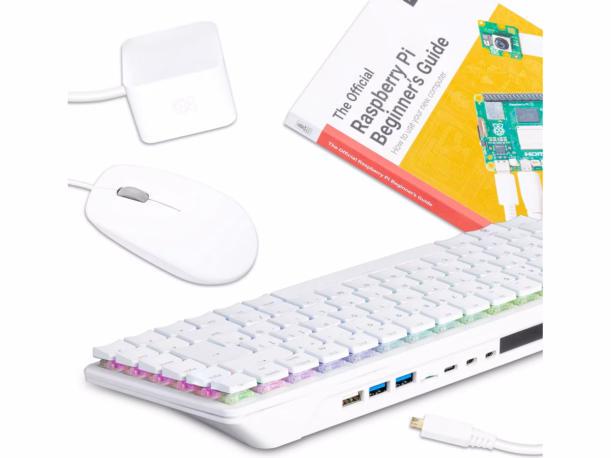 Raspbery Pi 500+ Desktop Kit (hvit) -B-Grade