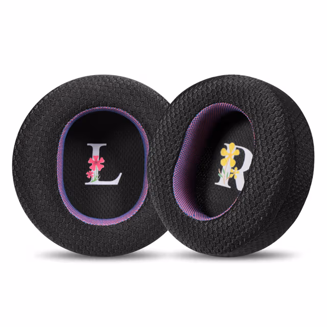 Pustende Mesh Svarte Lilla Øreputer for Dyson Zone