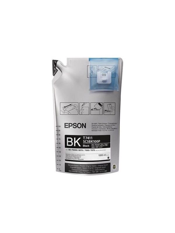 Epson T7411 - 6-pack - black - original - ink refill