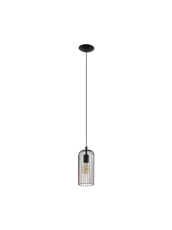 EGLO ROCCAMENA pendant black/copper