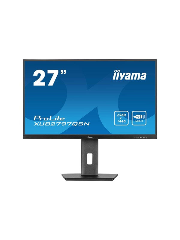 27" iiyama ProLite XUB2797QSN-B2 - 2560x1440 (QHD) - 100Hz - IPS - 65W USB-C