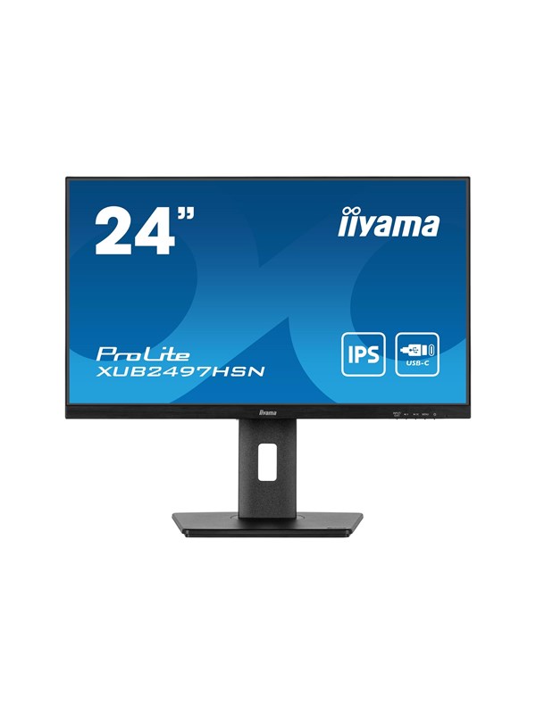 24" iiyama ProLite XUB2497HSN-B2 - 1920x1080 (FHD) - 100Hz - IPS - 65W USB-C