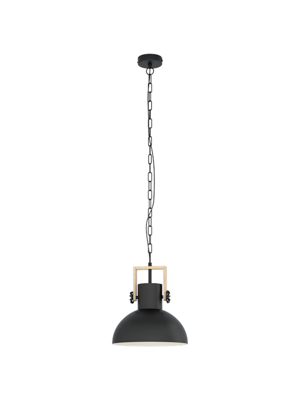 EGLO LUBENHAM pendant light black/wood