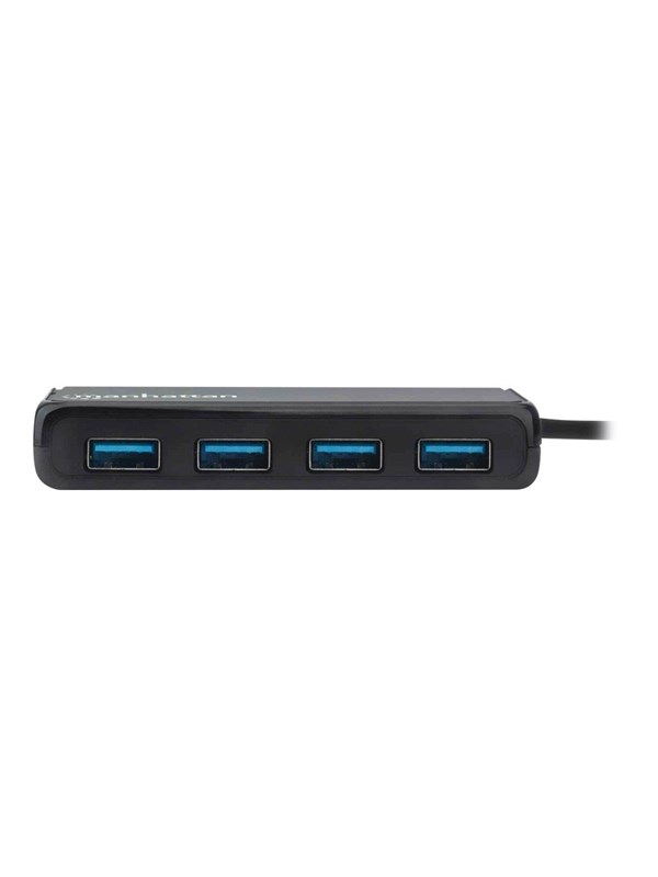 IC INTRACOM Manhattan USB-C Dock/Hub USB-hub - 4 porter - Svart