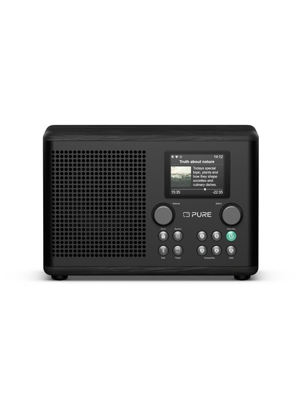 PURE Classic H4i - Black Ash - DAB+/FM - Mono - Svart