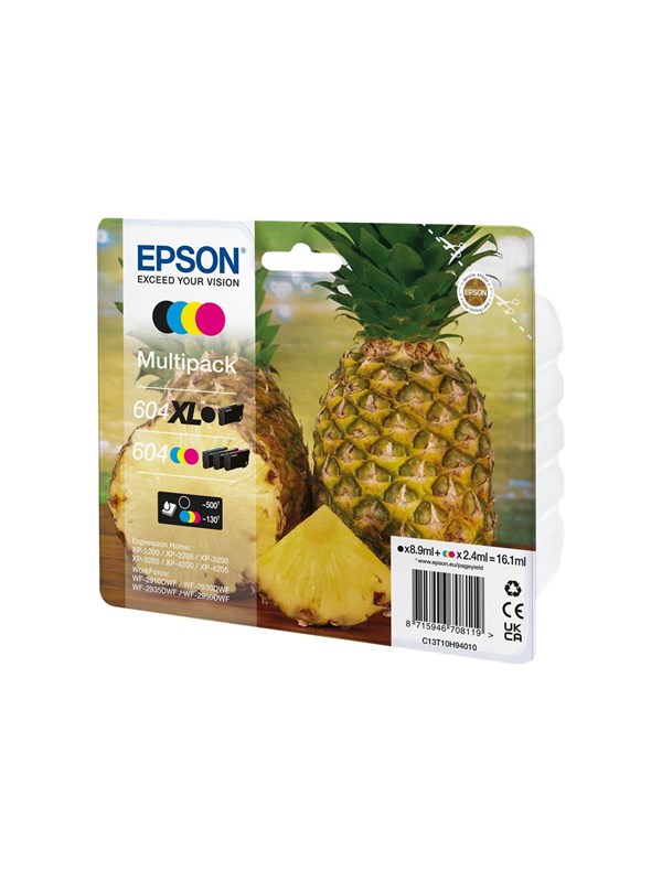 Epson 604XL Multipack - 4-pack - XL - black yellow cyan magenta - original - ink cartridge
