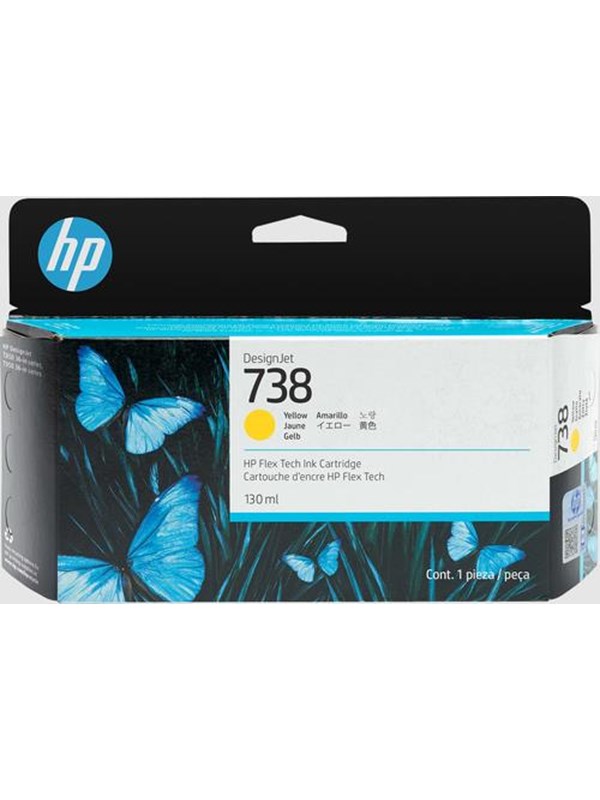 HP 738 / 498N7A - Yellow Ink