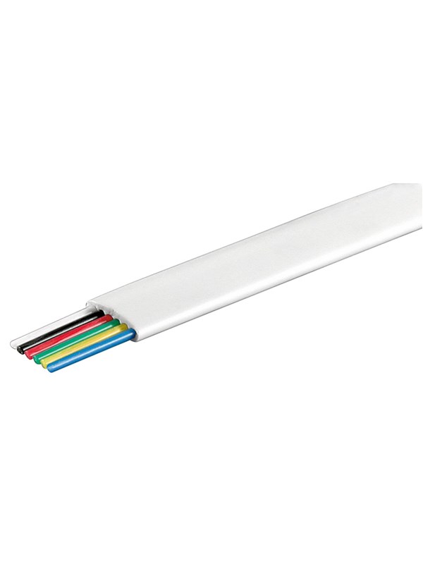 Pro Telephone flat cables 6-core 100 m reel AWG 28.