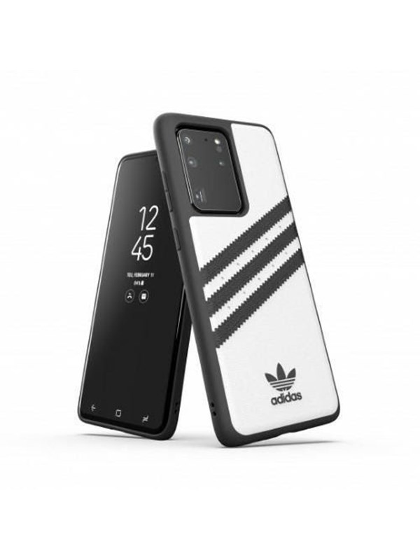 Adidas OR Moudled Case PU for Samsung Galaxy S20 Ultra - White &amp; Black
