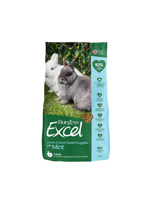 Burgess Excel Rabbit Junior &amp; Dwarf 3 kg