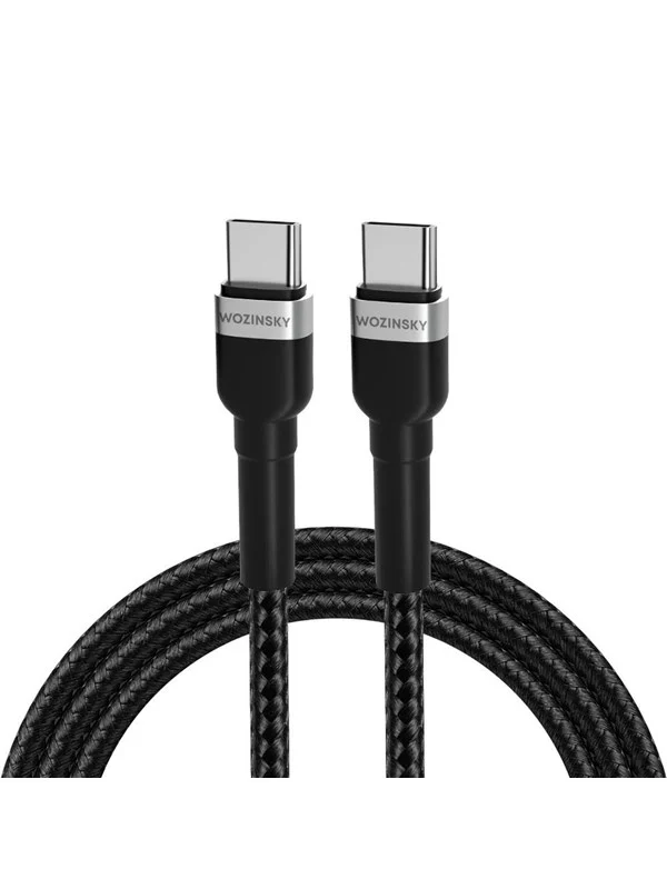 Wozinsky WNBCC2 USB-C / USB-C PD 65W 2 m Cable - Black