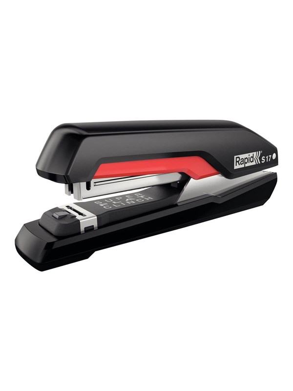 Rapid Stiftemaskin  S17 SuperFlatClinch 30 ark Sort/rød