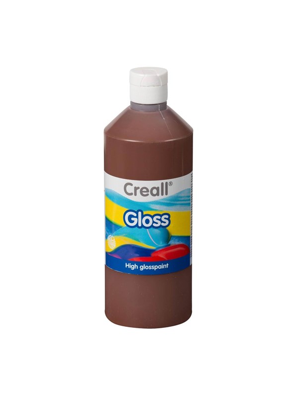 Creall Gloss Gloss Paint Brown 500ml