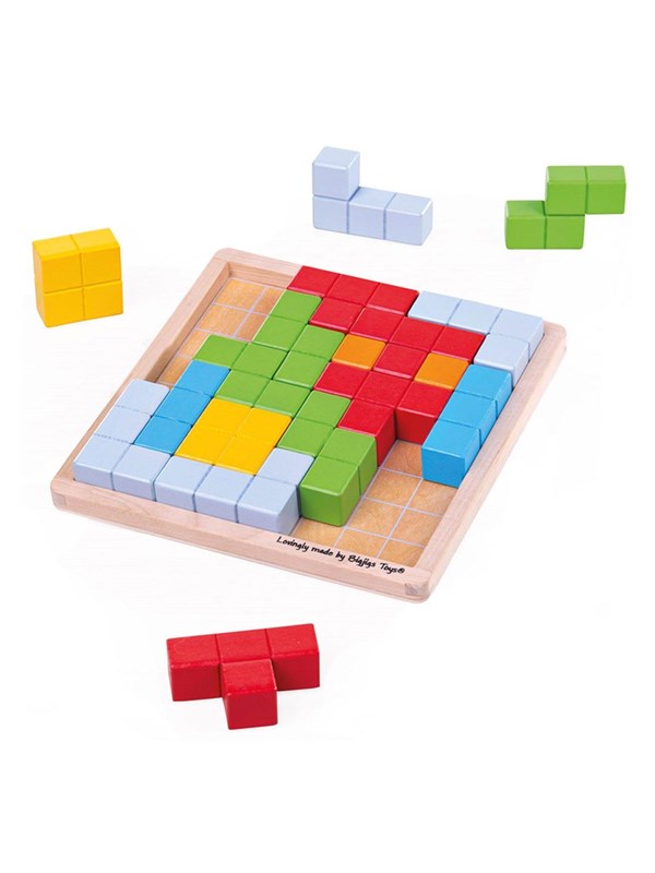 Bigjigs Wooden Block Puzzle Patterns