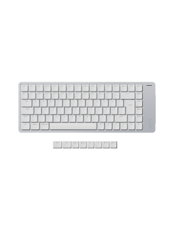 Lofree Flow 2 84 Silver - Kailh Surfer - Tastatur - Nordisk - Hvit