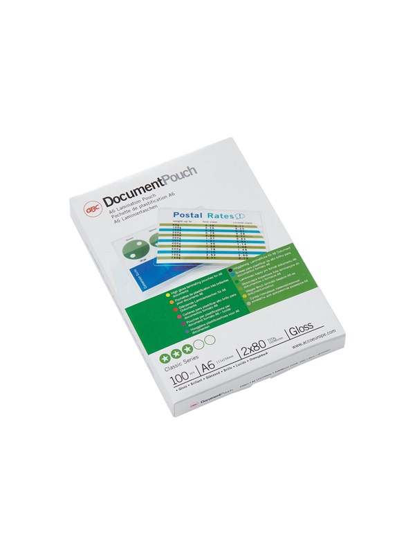 GBC - 100 - 111 x 154 mm - lamination pouches