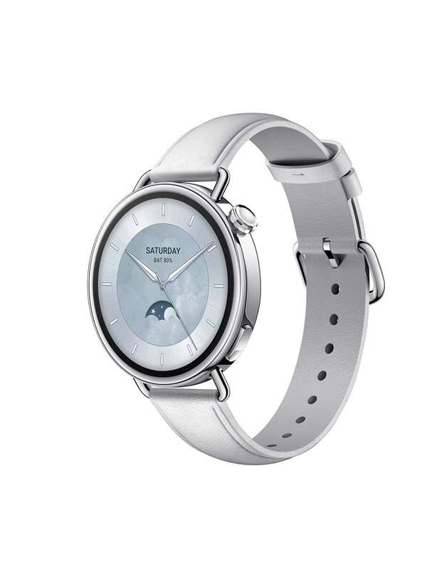 Xiaomi Watch S4 41mm - Leather Strap - White