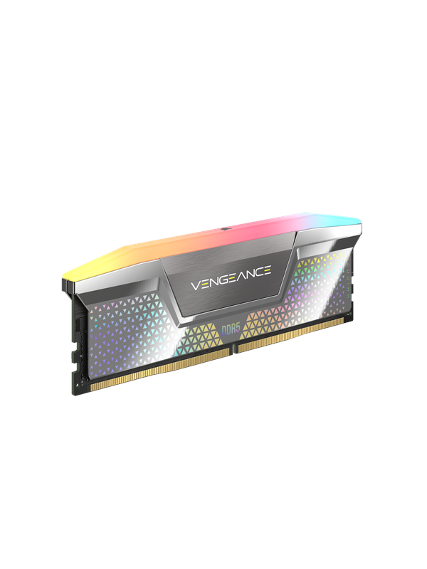 Corsair Vengeance RGB DDR5-8000 - 48GB - CUDIMM for Intel - CL38 - Dual Channel (2 pcs) - Intel XMP - Sølv med RGB