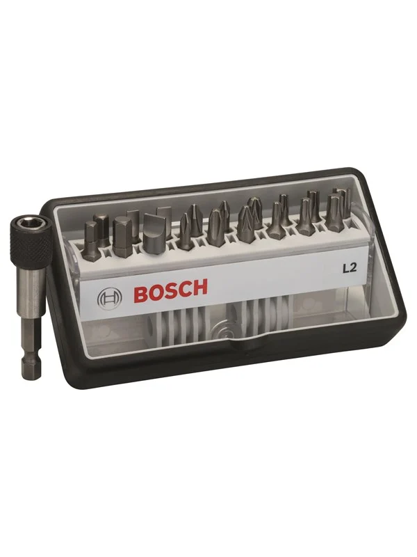 Bosch 18+1-delers Robust Line skrutrekkerbits-sett L ekstra hard 25 mm, 18+1 hull