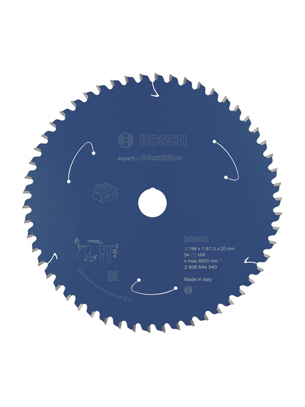 Bosch Expert for Aluminium-sirkelsagblader for batteridrevne sager 184x1,8/1,3x20 T54