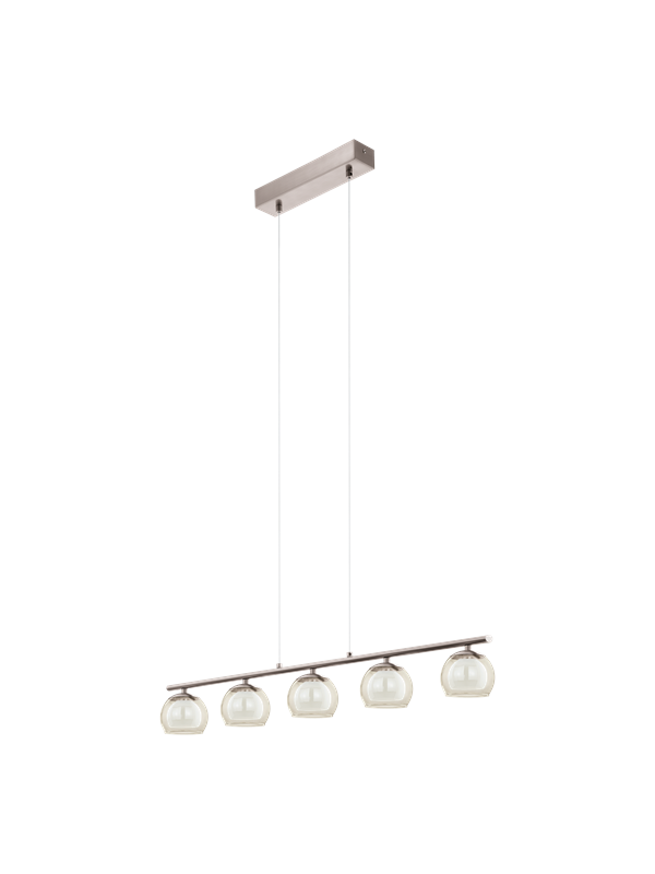 EGLO ROMAGNESE long table pendant LED 5x3.3W brushed steel