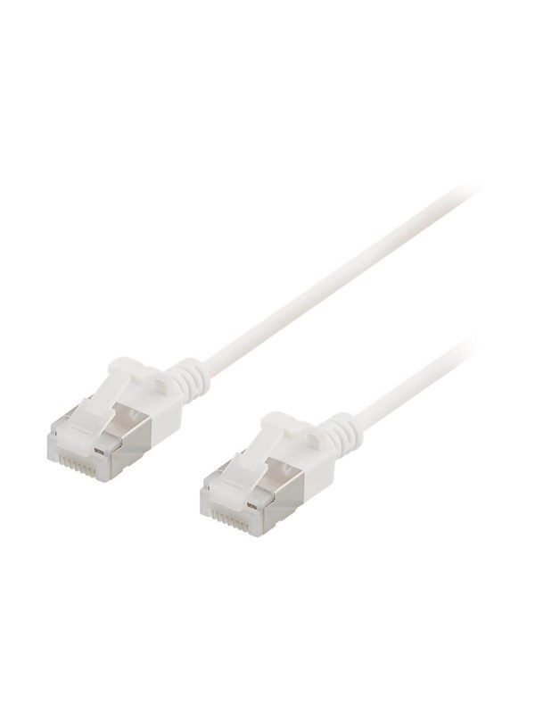 Deltaco patch cable - 2 m - white - Hvit - 2m