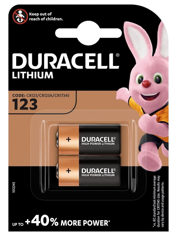DURACELL CR123A (2-Pack)