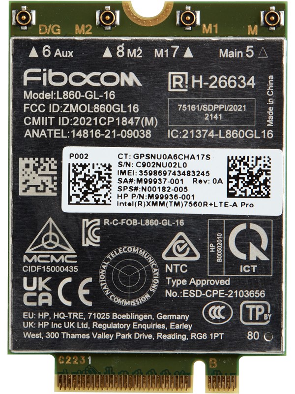HP 4G LTE-A Pro Cat16 WWAN