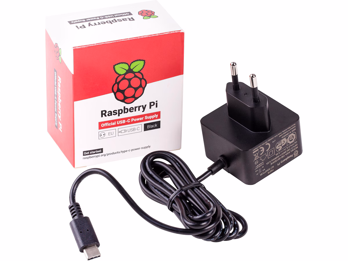 Raspberry Pi 4 Strømadapter USB-C