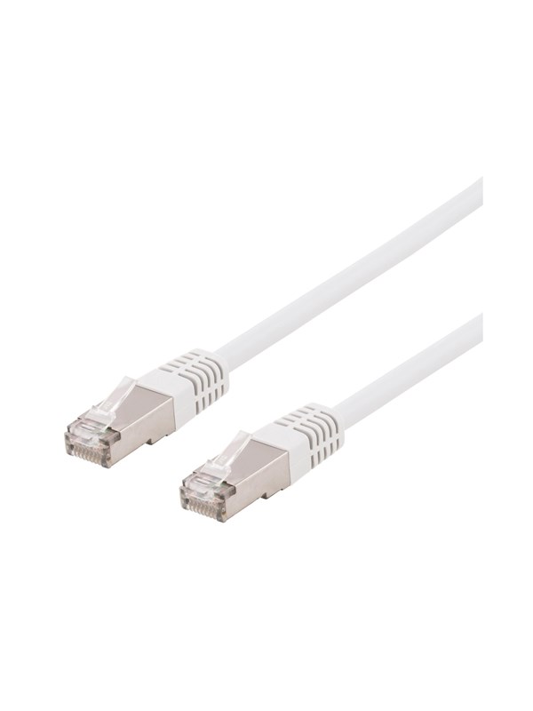 Deltaco STP-625VAU - patch cable - 25 m - white - Hvit - 25m