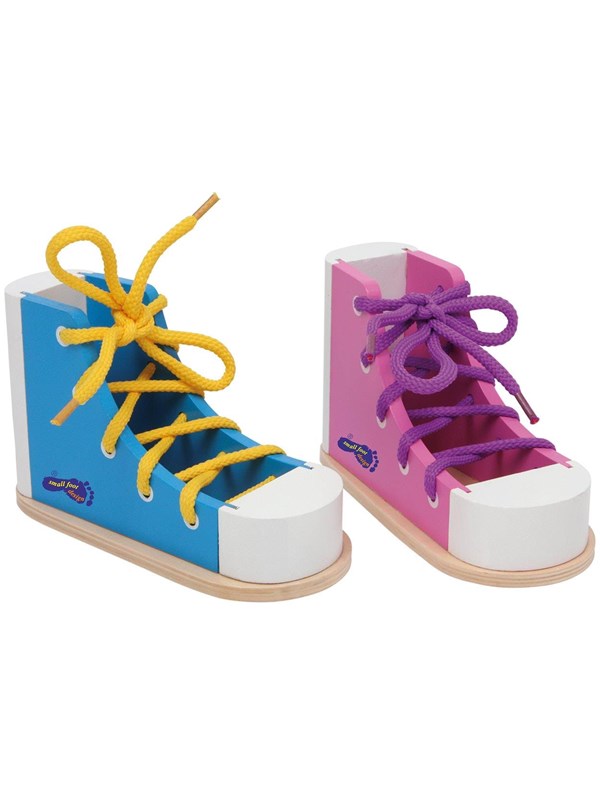 Small Foot - Wooden Lace-up Shoes 2pcs.
