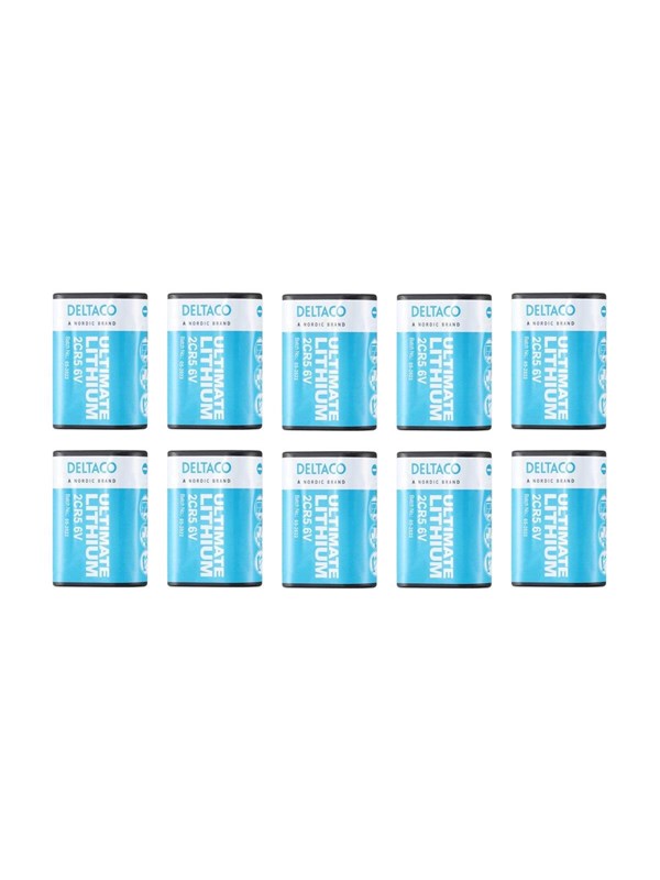 Deltaco Ultimate Lithium Battery 6V 2CR5 10-Pack