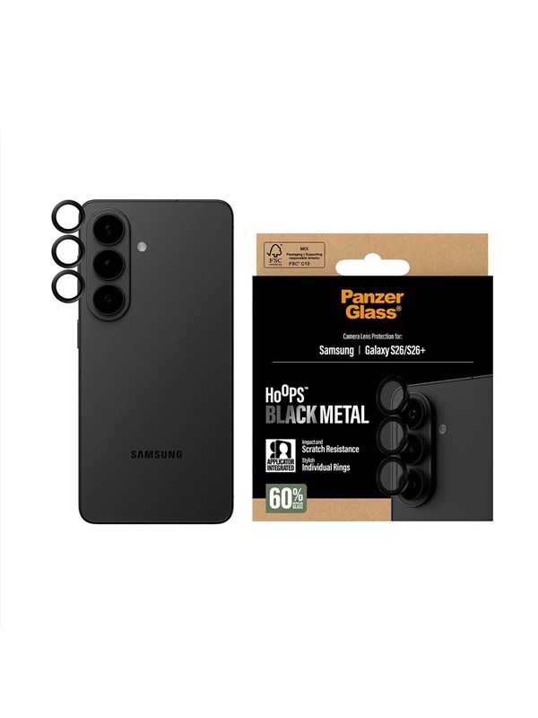 PanzerGlass Hoops® Camera Lens Protector Black Samsung Galaxy S26 | S26+