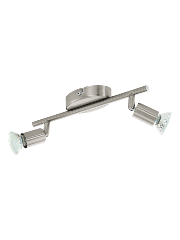 EGLO BUZZ LED spot rail 2L brushed steel