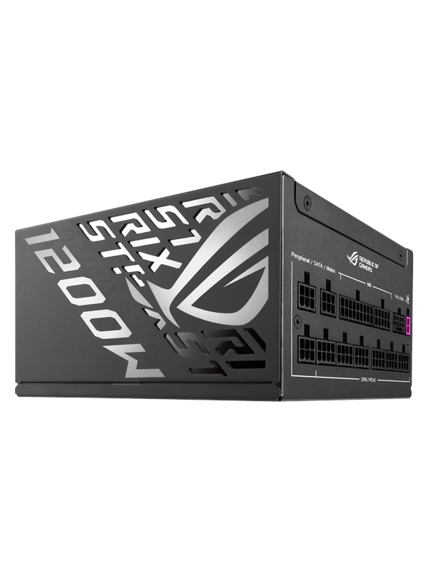 ASUS ROG Strix 1200W Platinum Strømforsyning (PSU) - 1200 Watt - 135 mm - ATX 3.1 - 80 Plus Platinum sertifisert