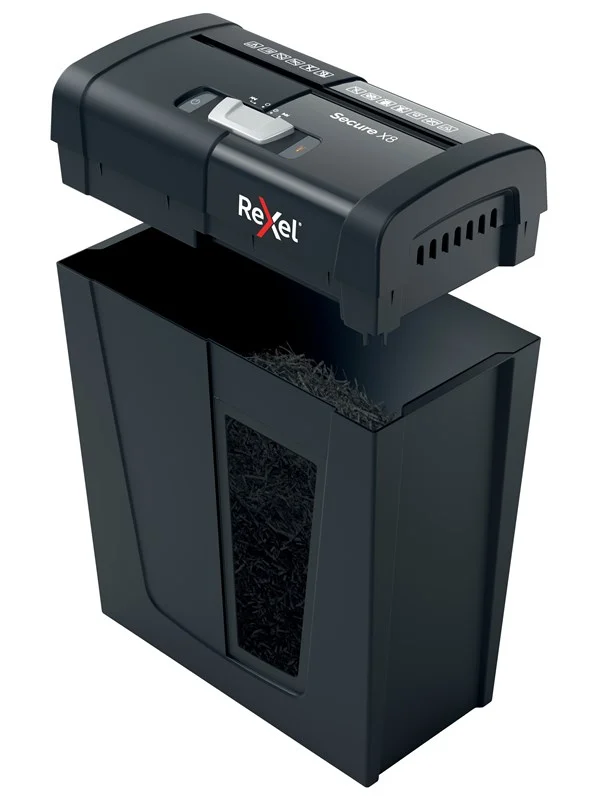 Rexel Secure X8 krysskutt makuleringsmaskin P-4, 8 ark