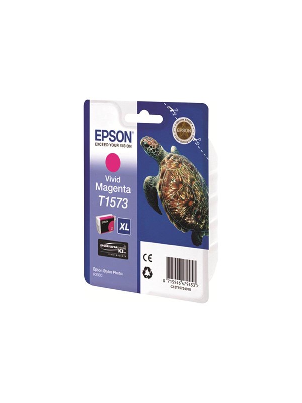 Epson T1573 Ink Cartridge - Magenta - Blekkpatron Vivid magenta