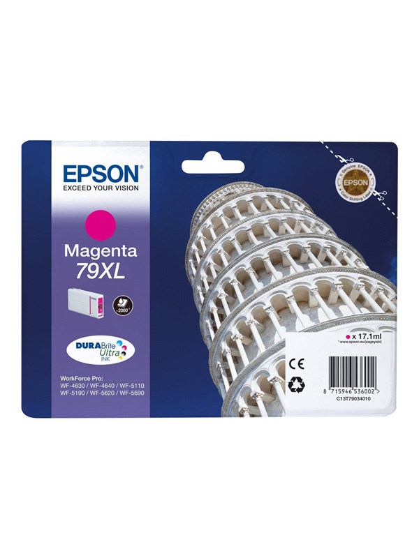 Epson 79XL - Magenta Ink (T7903) - Blekkpatron Rød