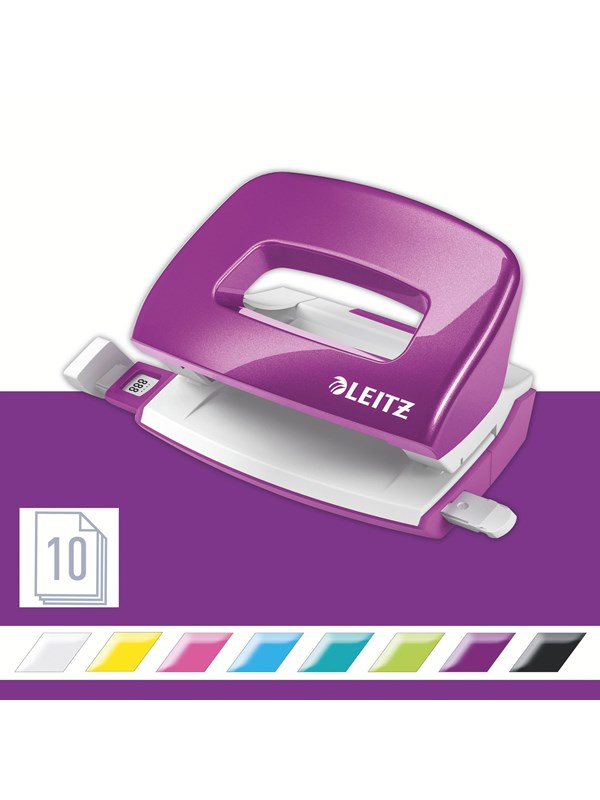 Leitz Hullemaskin  WOW Mini 2 hull/10 ark Lilla