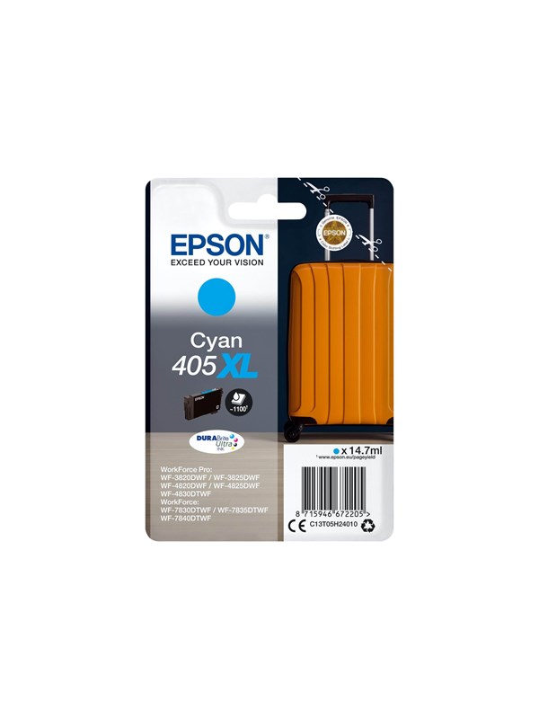 Epson 405XL - XL - cyan - original - ink cartridge