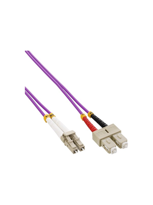 InLine patch cable - 10 m - 10 m - purple - Purpur - 10 meter