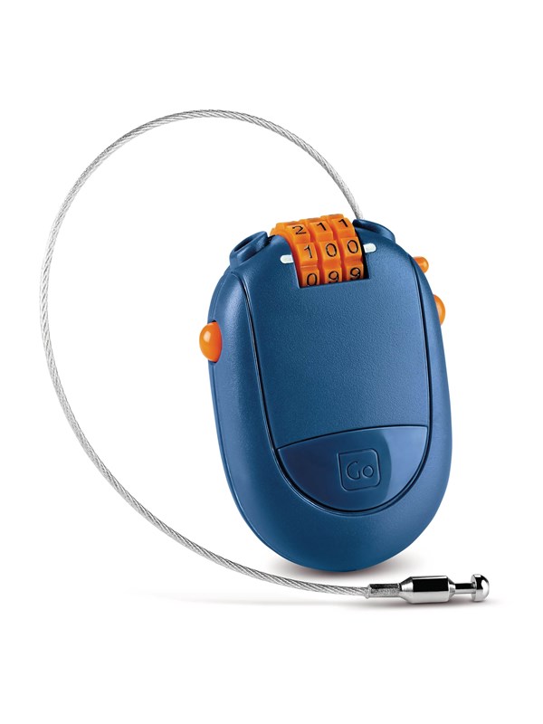Go Travel Kombinationslås med utdragbar kabel