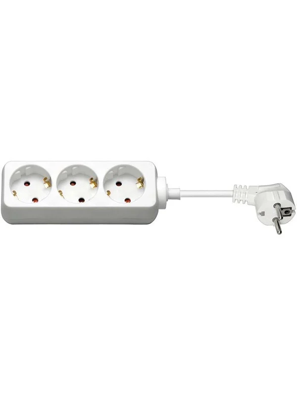Pro Power Socket x3 - Hvit - 3 m